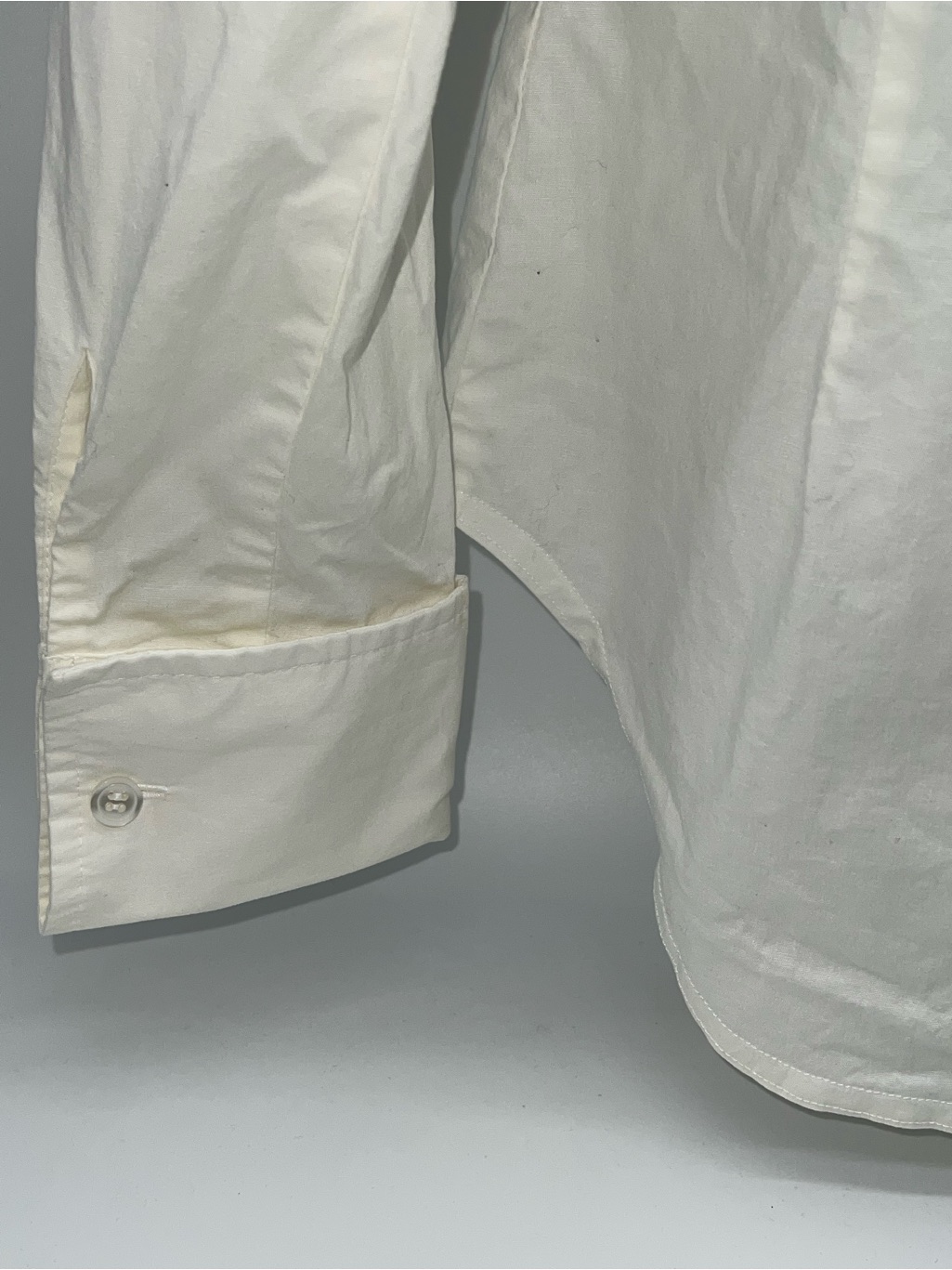 Moda Intl (Vintage Victoria's Secret Line) Long Sleeve White Cotton Blouse-Sz S — image 6 of 8